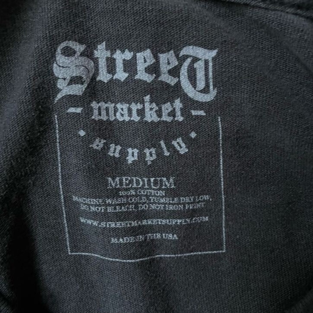 Street Market Supply T-Shirt Men Medium Gray Drake Champagne Papi Vintage 90s - Picture 3 of 7